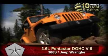 Ward&#039;s 10 Best Engines: Chrysler 3.6L DOHC Pentastar V-6
