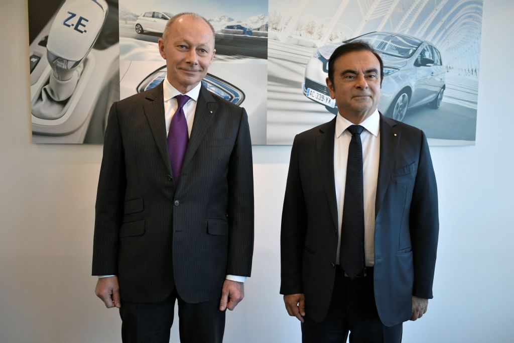 Ghosn with Bollore (Getty).jpg